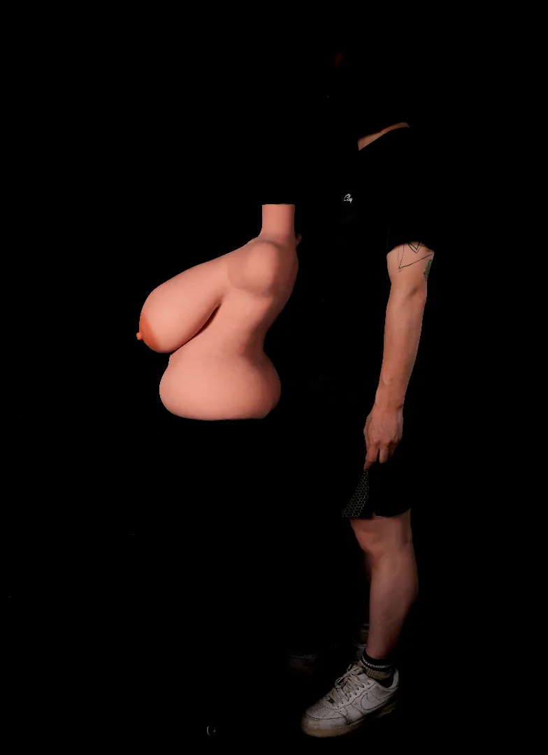 Torso Patung Seks Ebony BBW
